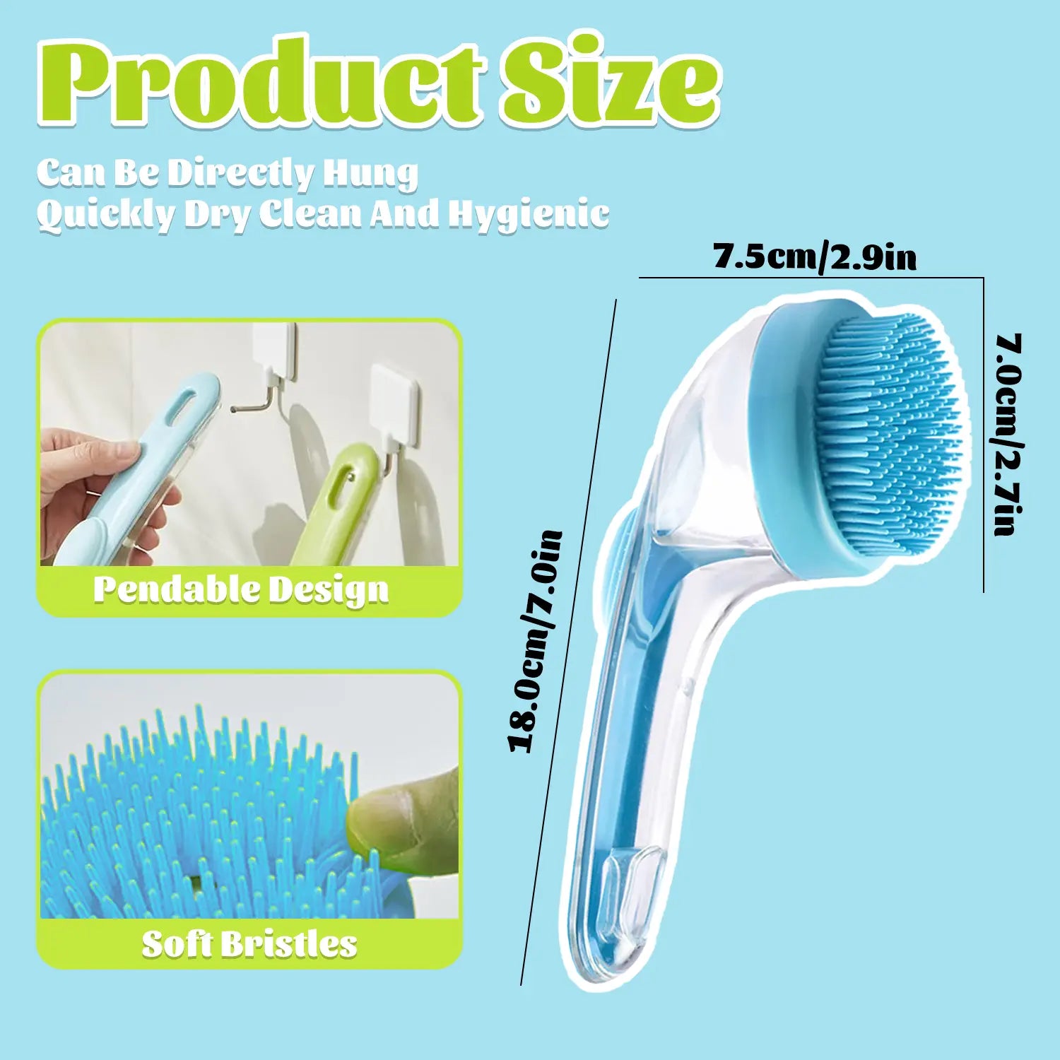 Revolutionary Pet Bath Brush with Built-in Shampoo Dispenser for Effortless Grooming and Pampering