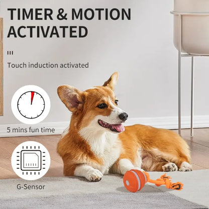 Smart Rolling Ball Toy for Dogs - Electric Interactive Training Ball for Indoor Use, Durable and Bite-Resistant Design for Enhanced Pet Stimulation and Boredom Relief