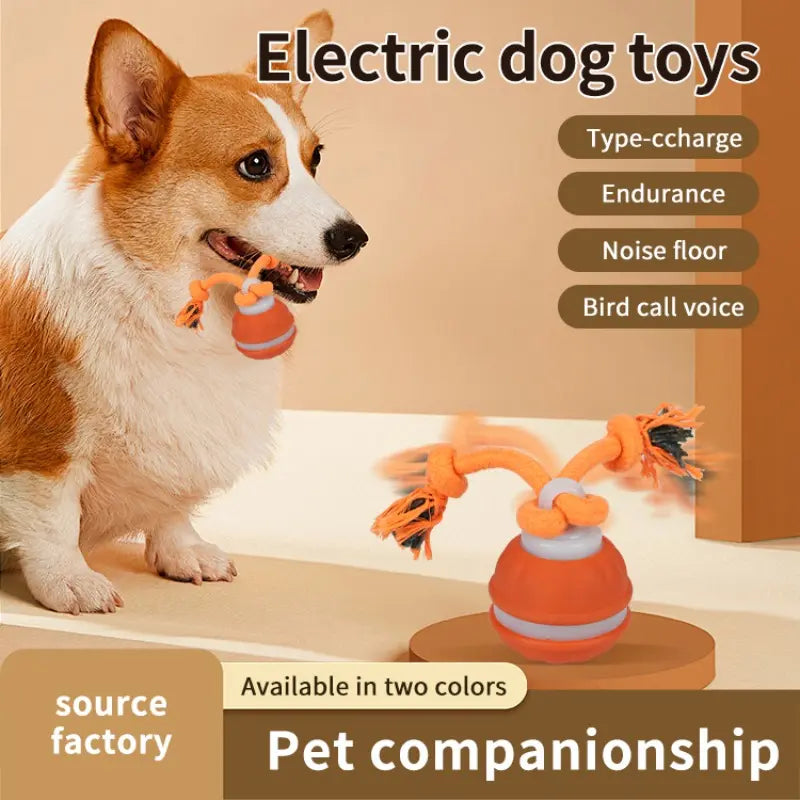 Smart Rolling Ball Toy for Dogs - Electric Interactive Training Ball for Indoor Use, Durable and Bite-Resistant Design for Enhanced Pet Stimulation and Boredom Relief